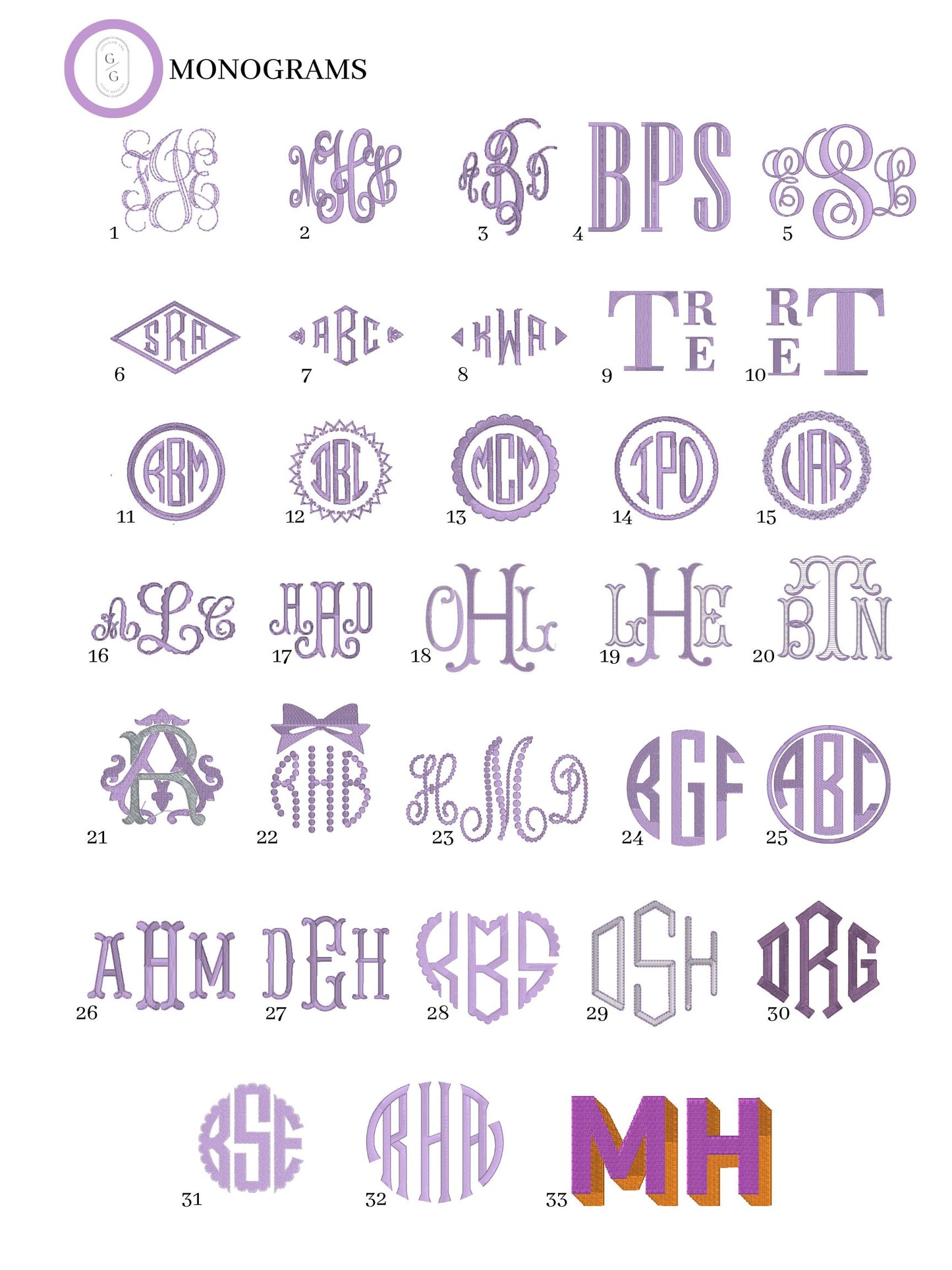 Add a Monogram