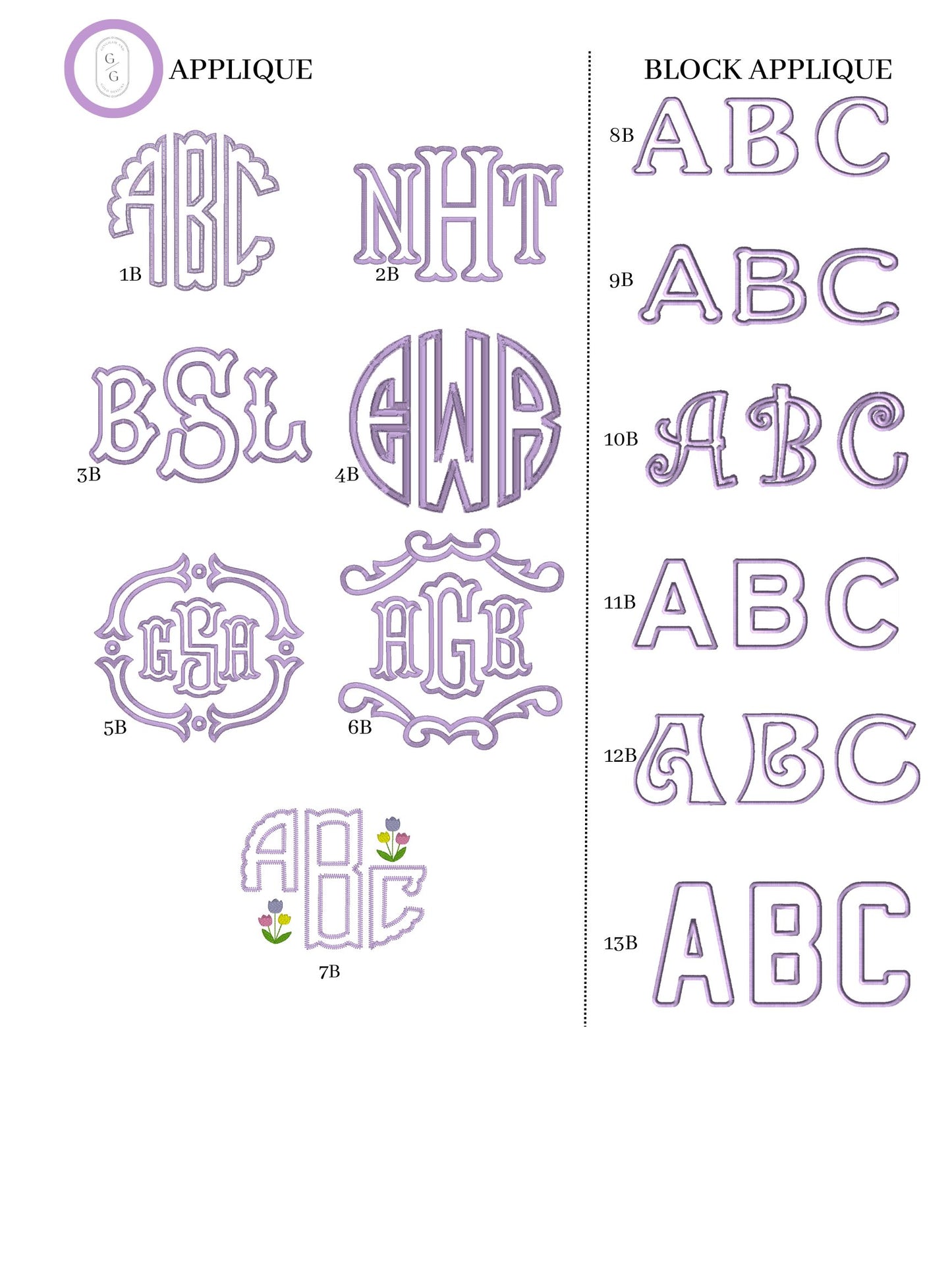 Add an Applique Monogram
